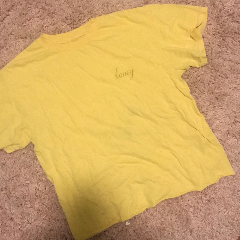 Brandy Melville yellow honey T-shirt